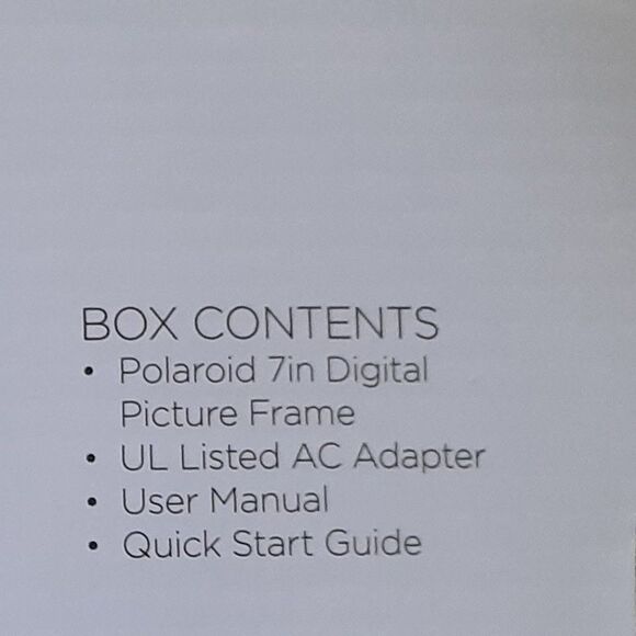 Polaroid 7" Hi Resolution Digital Frame Sreen Photo Black PDF - 700 Brand New - Picture 7 of 7